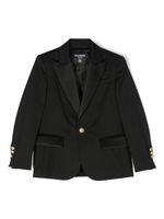 Balmain Kids blazer en laine vierge à simple boutonnage - Noir - thumbnail