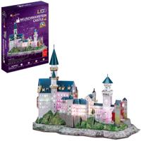 Cubic Fun 3D Puzzel Neuschwanstein Castle + LED Verlichting 128 Stukjes - thumbnail