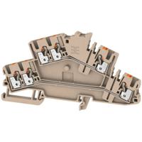 Weidmüller 2531290000 Doorgangsserieklem 5.10 mm Push-In-klem Beige 50 stuk(s)