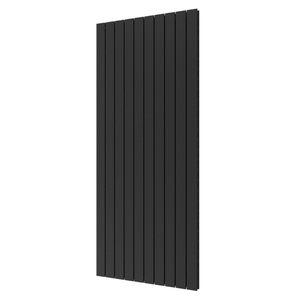 Plieger Designradiator Cavallino Retto Dubbel 1936 Watt Middenaansluiting 180x75,4 cm Black Graphite