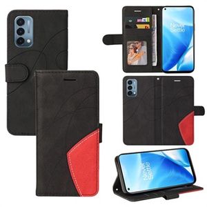 Bi-Color Series OnePlus Nord N200 5G Wallet Case - Zwart