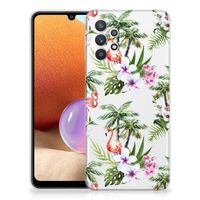 Samsung Galaxy A32 4G | A32 5G Enterprise Editie TPU Hoesje Flamingo Palms