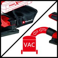 Einhell TC-OS 18/187 Li Solo Rechte slijpmachine Zwart, Rood - thumbnail