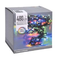 Kerstverlichting - gekleurd - 480 leds - 3600 cm - groen snoer - thumbnail