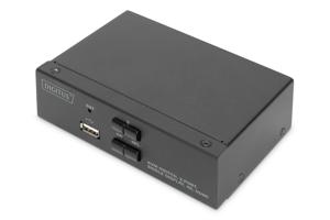 Digitus DS-12870 KVM-switch 2 + 1 poorten HDMI Afstandsbediening, Toetsenbord 3840 x 2160 Pixel