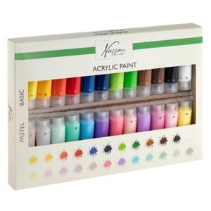 Acrylverf/hobbyverf set - 24x tubes van 22 ml - voor kinderen/volwassenen