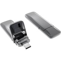 Xlyne 7612800 USB-stick 128 GB Grijs 7612800 USB-C USB 3.2 (Gen 2) - thumbnail