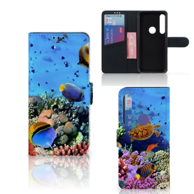 Motorola Moto G8 Plus Telefoonhoesje met Pasjes Vissen