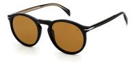 David Beckham zonnebril 1009/S heren cat. 3 rond zwart/bruin