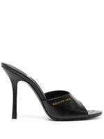 Alexander Wang mules Lucienne à plaque logo - Noir - thumbnail