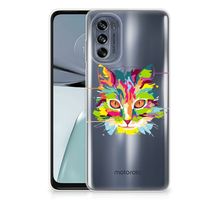 Motorola Moto G62 5G Telefoonhoesje met Naam Cat Color