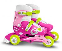 Skids control Inline Skates Verstelbaar Roze/Wit maat 27-30