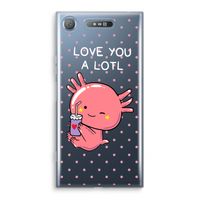 Love You A Lotl: Sony Xperia XZ1 Transparant Hoesje