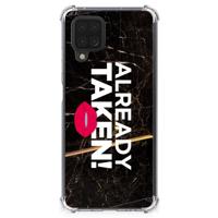 Samsung Galaxy A12 Telefoonhoesje met tekst Already Taken Black