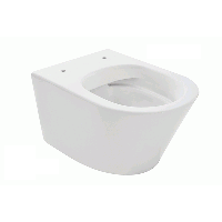 Toiletpot Hangend Wiesbaden 52x35x36cm Diepspoel Wandcloset Rimles Mat Wit