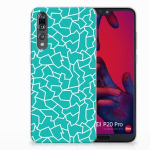 Huawei P20 Pro Hoesje maken Cracks Blue