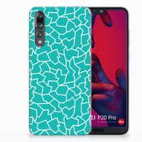 Huawei P20 Pro Hoesje maken Cracks Blue - thumbnail