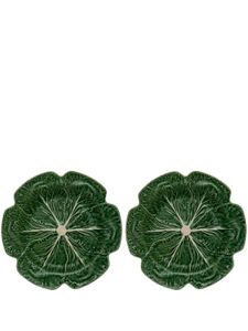 Bordallo Pinheiro lot de deux assiettes Couve - Vert