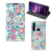 Motorola One Macro Smart Cover Flower Power