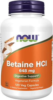 NOW Foods Betaine HCl 648MG (120 caps)