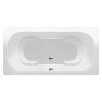 Ligbad Inbouw Xenz Tanga Rechthoek 1-2 Persoons Duobad 90x180x48cm Acryl Wit Hoogglans met Poten