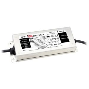 Mean Well ELG-75-42AB-3Y LED-driver Constante spanning 76.2 W 900 mA - 1.8 A 37.8 - 46.2 V/DC 3-in-1 dimmer, Montage op ontvlambare oppervlakken, Geschikt voor