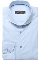 John Miller Slim Fit Overhemd blauw, Effen