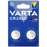 Varta Knoopcel CR2450 3 V 2 stuk(s) 570 mAh Lithium LITHIUM Coin CR2450 Bli 2