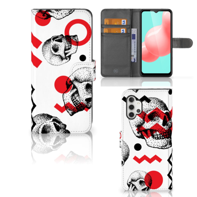 Telefoonhoesje met Naam Samsung Galaxy A32 5G Skull Red Telefoonhoesje met Naam Samsung Galaxy A32 5G Skull Red
