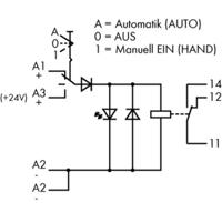 WAGO 789-326 Industrieel relais Nominale spanning: 24 V/DC Schakelstroom (max.): 12 A 1x wisselcontact 10 stuk(s) - thumbnail