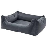 Madison Producten van Bed Velours Dog Bed Grey M