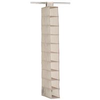 Kast organizer - hangend - 10 vakken - 15 x 30 x 129 cm - beige