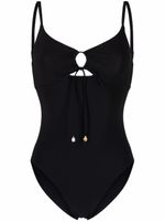 Tory Burch maillot de bain froncé à découpe - Noir