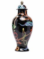 Seletti vase à imprimé graphique - Noir