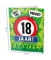 Raambord 18 Jaar Verjaardag (60x45cm) - thumbnail