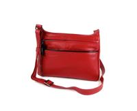 Trendy Damestas schoudertas Soft rood -zwart