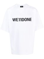 We11done t-shirt en coton à logo imprimé - Blanc