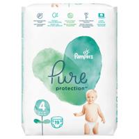 Pampers Pure Protection Maat 4, 19 Luiers, 9-14kg