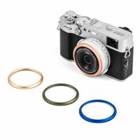 NiSi Kleurrijke ringenset lensadapter voor Fuji Fujifilm X100VI / X100V / X100T / X100S / X100F / X100 serie incl. Goud, Blauw, Groen, Roze ring