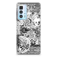 Silicone Back Case Motorola Edge 20 Pro Skulls Angel