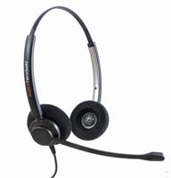 Agent Professionele dubbele oor ruisonderdrukking kantoor/callcenter headset met U10P bodemkabel werkt met Mitel, Nortel, Avaya Digital, Polycom VVX, Shoretel, Aastra + nog veel meer
