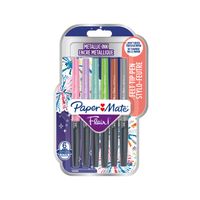 Fineliner Paper Mate Flair Metallic 6 stuks assorti