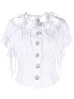 Chopova Lowena chemise Slush en coton biologique - Blanc