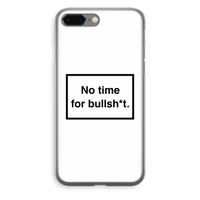 No time: iPhone 8 Plus Transparant Hoesje