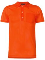 Helmut Lang Pre-Owned polo à design perforé - Orange