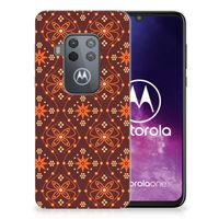 Motorola One Zoom TPU bumper Batik Brown - thumbnail