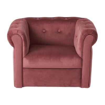 Kids stoeltje velvet - roze