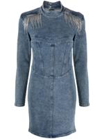 Gestuz FrillyGZ denim mini-jurk - Blauw