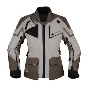 MODEKA Panamericana II Lady Jacket, Textiel motorjas dames, Zand-Kaki