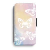 White butterfly: iPhone XR Flip Hoesje